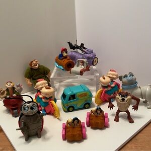 Vintage Burger King And McDonalds Kid Meal Toys Lot Of 13 1990’s